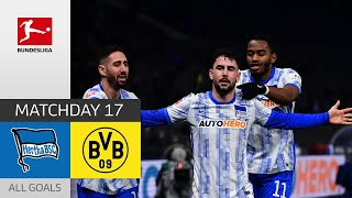 Hertha Triumphs Over BVB  Hertha Berlin  Borussia Dortmund 32  All Goals  Bundesliga 202122 [upl. by Sterne]