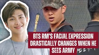 BTS RM’s Facial Expression Drastically Changes When He Sees ARMY [upl. by Deanne]