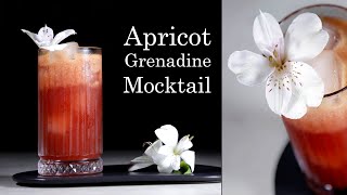 Apricot Grenadine Mocktail  Make mocktails and cocktails like a pro  Apricot Orange Lime Grenadine [upl. by Ahsii]