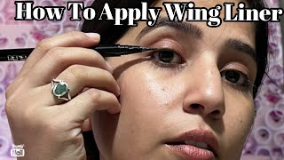 How to apply wing liner  priyankamakeover makeup trending youtube youtubeshorts shorts [upl. by Hagile]