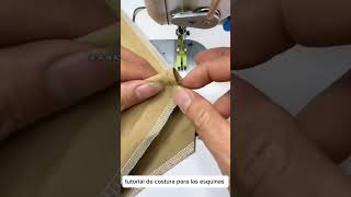 Tutorial de costura para las esquinas de las aberturas shorts [upl. by Lemraj]