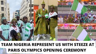 Have you seen Tobi Amusans outfit to the opening ceremony of Paris2024 A Olympics TEAM NIGERIA [upl. by Nnyllaf]