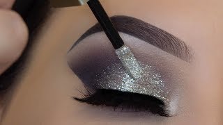 5 Minute Glitter Eye Makeup  Easiest Glitter Look Ever [upl. by Dippold]