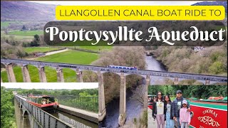 llangollen Canal boat ridetravel northwales llangollen traveldestinations [upl. by Elawalo362]