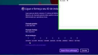 Ativando Windows 8 1 Pro RTM Final PT BR Por Telefone [upl. by Lazarus]