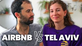 One Tel Avivian VS Airbnb  Advanced HEBREW conversation with subtitles [upl. by Nnaxor452]