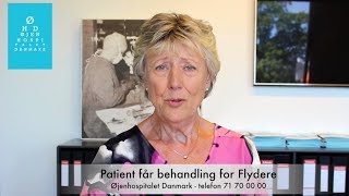 Patient får behandling for Flydere Floaters på Øjenhospitalet Danmark [upl. by Idahs300]