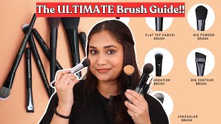 Best amp Affordable Makeup Brush Recommendations  Starting Rs149 COMPLETE BRUSH GUIDE for Beginners [upl. by Aelrac707]