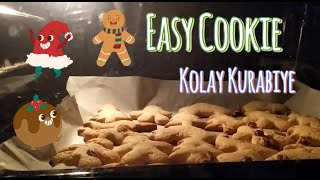 Easy Cookie Recipe  Kolay Kurabiye Tarifi [upl. by Anaujik]