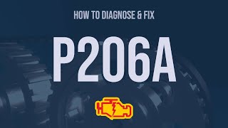 How to Diagnose and Fix P206A Engine Code  OBD II Trouble Code Explain [upl. by Appolonia]