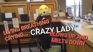 Crazy Crybaby Karen Melts Down Over 1st Amendment Audit  Spokane WA [upl. by Vrablik]