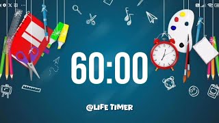 60 Minutes Countdown for Creative Minds  Timer Ends with Alarm ⏰ [upl. by Heyward]