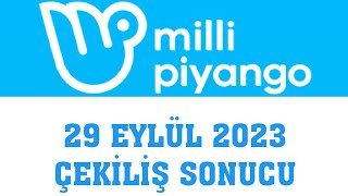 Milli Piyango Çekiliş Sonuçları 29 Eylül 2023 [upl. by Salita]