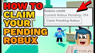 HOW TO CLAIM PENDING ROBUX  WHAT TO DO IF YOUR ROBUX DONATIONS ARENT SHOWING UP ROBLOX PLS DONATE [upl. by Edwine]