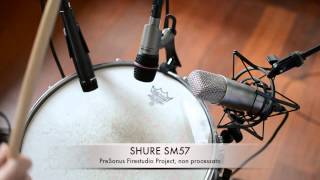 Microfoni per rullante Shure SM57 Rode NT1A Takstar TA8280 PreSonus Studio Channel [upl. by Sinclair]