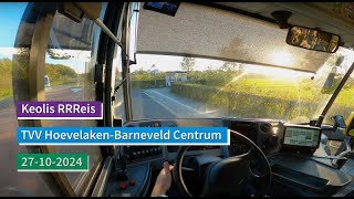 Keolis RRReis  Treinvervangende Bus 834 HoevelakenBarneveld  Bus Driver POV [upl. by Yartnoed]