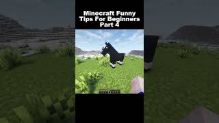 Minecraft Funny Tips For Beginners Part 4 minecraft minecraftjokeshindi funny [upl. by Aicilihp]