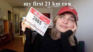 Mein erster HALBMARATHON in einer fremden Stadt  bin ich bereit dafür 🦦 [upl. by Herta]