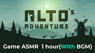 【Game ASMR】Altos Adventure Zen Mode 1 Hourwith Background MusicNo Voice 【For WorkSleep】 [upl. by Enaek]