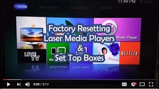 Factory Resetting Laser Media Players amp Set Top Boxes [upl. by Caras]