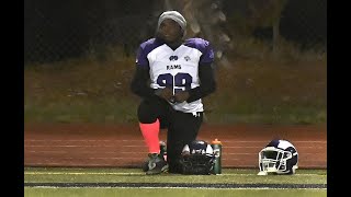 Thurston youth football player takes a knee and a stance [upl. by Aibara]