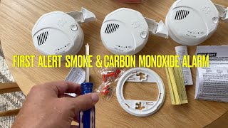 First Alert Smoke and Carbon Monoxide Alarm REVIEW  hear what it’s alarm sounds like [upl. by Selwin]