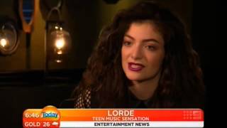 Lorde  Today Show Australia interview [upl. by Capriola]