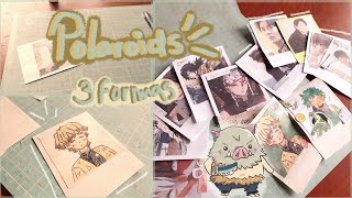 🌻Cómo hacer polaroids de anime 🌱 3 formas SIN IMPRESORA VS CON IMPRESORA  📌GUÍA [upl. by Bergren]