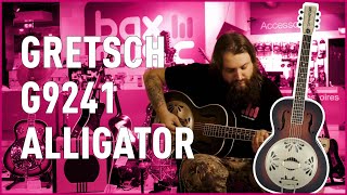 Gretsch G9241 Alligator Resonator Gitaar  Bax Music [upl. by Ban470]