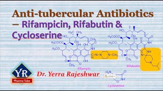 Antitubercular Antibiotics  Rifampicin Rifabutin amp Cycloserine  YR Pharma Tube  Yerra Rajeshwar [upl. by Salvatore]