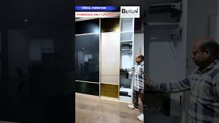 10 ft sliding door design  bedroom accessories  shortvideo vishalfurniture ￼￼ [upl. by Puttergill668]