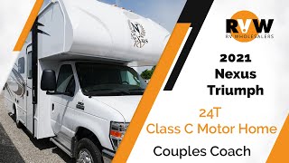 2021 Nexus Triumph 24T Class C Motor Home WalkThrough [upl. by Aisekal]