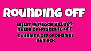 Rounding offrules of rounding offround off decimal numbers maths mathstricks mathshorts [upl. by Mathias]