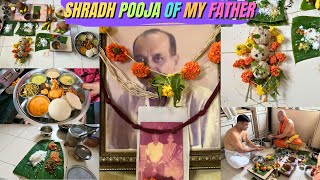 Shradh Pooja Rituals Of My Father At Home  Konkani Family  Food Life Style  Ganesh Kini Vlogs [upl. by Peskoff]