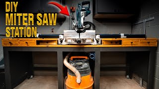 Easy Miter Saw Station Build with Kreg Precision Trak amp Stop System  4K [upl. by Busiek]