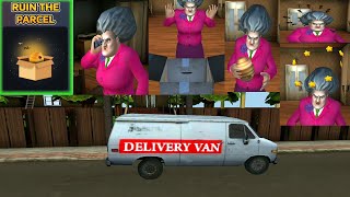 Episode 14  Ruin The parcel  Amazon  Out for delivery Scary Teacher 3D Funny Horror Gameplay [upl. by Pennington884]