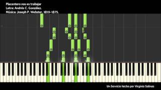 88 Placentero nos es trabajar SUD Piano Tutorial [upl. by Iidnarb]