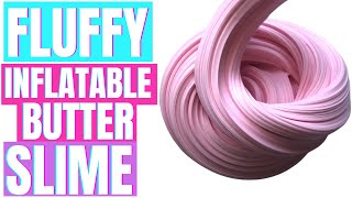 HOW TO MAKE BUTTER SLIME FLUFFY AND INFLATABLE [upl. by Idnar]