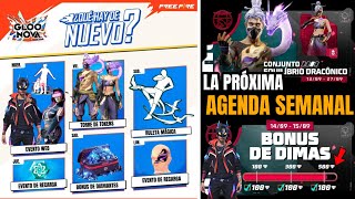 🔥LA PRÓXIMA AGENDA SEMANAL DE FREE FIRE SEPTIEMBRE 2024 BONÚS DE DIAMANTES CONJUNTO AURA MISTICA [upl. by Ahsauqram]