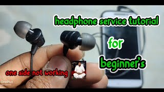 wired headphones 🎧 repair amp one side not working issue iyarpiyalkathalanofficial headphones [upl. by Lilian419]