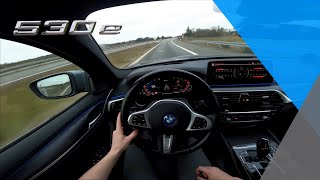 POV DRIVING  ACCELERATION  HIGHWAY 2022 BMW G31 530e [upl. by Darrej324]