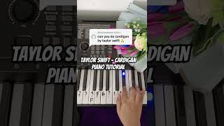 Taylor Swift  Cardigan Piano Tutorial notpianika notangka pianotutorial taylorswift [upl. by Saxela]