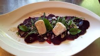 Rote Bete Carpaccio Rezept mit Schafskäse  Der Bio Koch 267 [upl. by Terina214]