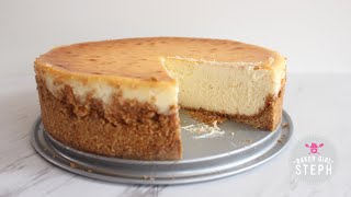 THE BEST BAKED CHEESECAKE  No Cracks [upl. by Berti]