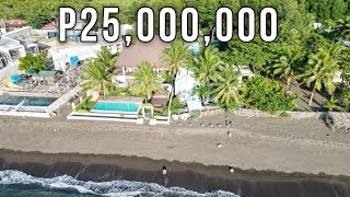 Touring This P25000000 Beach Resort  House Tour 917● Lian Batangas ● Black Sand [upl. by Harutek]