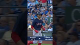 Mookie Betts hits his 100th career Major League HR  July 6 2018  Red Sox  Royals [upl. by Rbma]