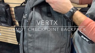 SHOT Show 2019  VERTX Gamut Checkpoint Backpack FULL RUNDOWN [upl. by Weinert]