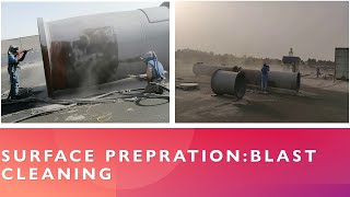 ABRASIVE BLAST CLEANING l SSPC SP10 l SURFACE PREPRATION [upl. by Einattirb]