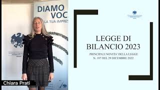 Legge di bilancio 2023  Principali novità della Legge n197 del 29 dicembre 2022 [upl. by Brosy]