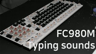 Leopold FC980M Wireless  Cherry MX Speed Silver Feker Holy Panda Cherry MX Red Typing Sound [upl. by Wrench]